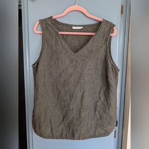 Bryn Walker Linen V-Neck Top
